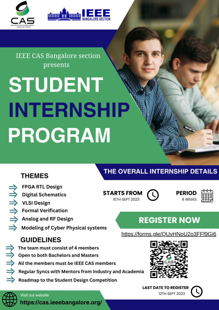 Student Internship Program 2023 poster — starts 15 September 2023, 8 weeks