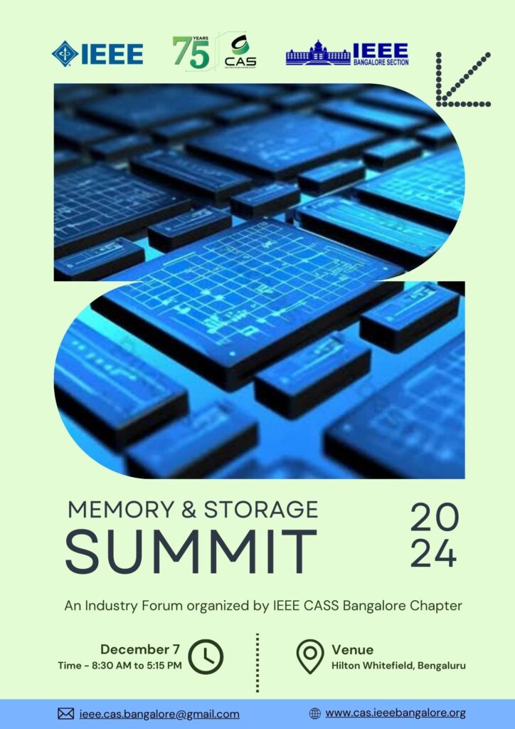 Memory & Storage Summit 2024 poster — 7 December, Hilton Whitefield, Bengaluru
